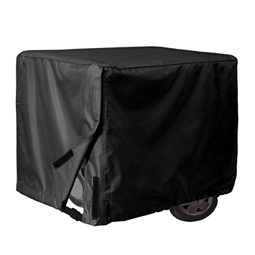 iiSPORT Waterproof Generator Cover - 600D Heavy Duty Polyester Generator Cover Large, Fits Generators Up to 38" L x 28" W x 30" H, Black