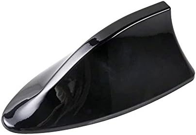 hongfei Black Car Roof Shark Fin AM FM Radio Signal Aerial Antenna Enhance Signal With Adhesive Decor For Spoiler Roof Wing
