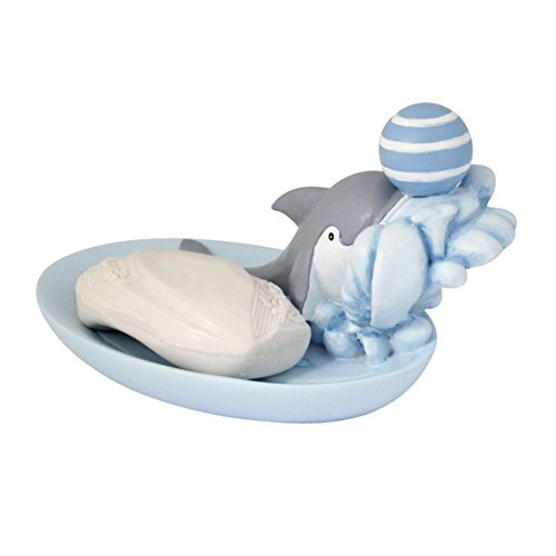 MODONA Four Piece KIDS Bathroom Accessories Set - Dolphin