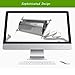 Bolier Business Card Holder, Aluminum Alloy Office Business Card Stand Name Card Display Organizer for Desk (B)