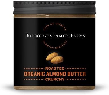 Crunchy Organic Almond Butter, 16oz (3 pack)