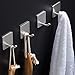 Taozun Towel Hooks/Adhesive Hook Bathroom - 4 Packs Towel Hooks Self Adhesive Hook Stick on Coat Hooks, Kitchen Wall Hooks Office Organizer