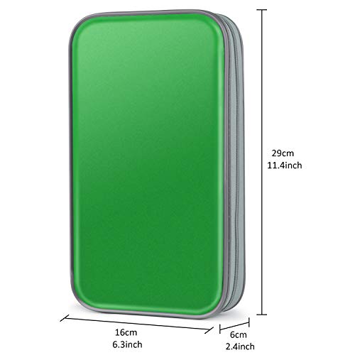 Fanspack CD Case, 80 Capacity DVD Storage DVD Case VCD Wallet Storage Organizer Plastic Protective CD Case Holder