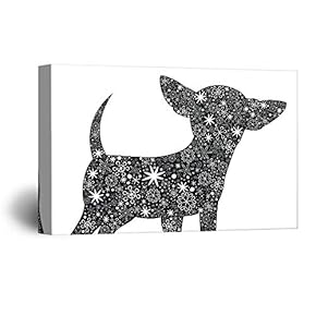 Canvas Wall Art-Cute Cat and Dog-Canvas Prints Home Artwork Decoration for Living Room,Bedroom - 12x18 inches