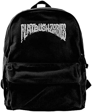 Flatbush Zombies Woman's Man's Satchel Funny Backpack Fits 14Inch Laptop Travel Rucksack Black
