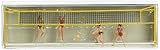Preiser 10528 Recreation & Sports Beach Volleyball Players Package(11) HO Model Figure