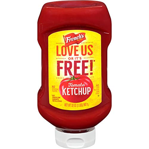 French's Tomato Ketchup, Gluten Free, No High Fructose Corn Syrup 32oz, Squeezable Bottle 3 Pack