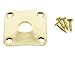Dopro Gold Metal Curved Base Bottom Jack Plate Square Jackplate fits Gibson LP Les Paul