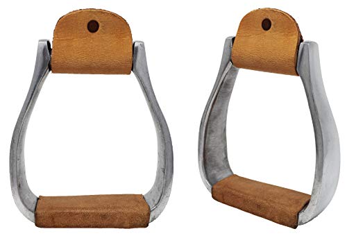 CHALLENGER Horse Western Pleasure Riding Adult Saddle Aluminum Stirrups Leather Tread 51168