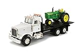 Ertl Big Farm 1:16 Peterbilt Model 367 Dealership Delivery Truck With Roll Off And 4020 Tractor