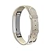 SWEES Genuine Leather Bands Compatible with Alta & Alta HR, Genuine Leather Band with Buckle Replacement Wristband Small & Large Women Men, Silver, Gold, Black, Brown, Pink, Grey