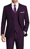 WEEN CHARM Suits for Men,3 Piece Slim Fit Suit Set