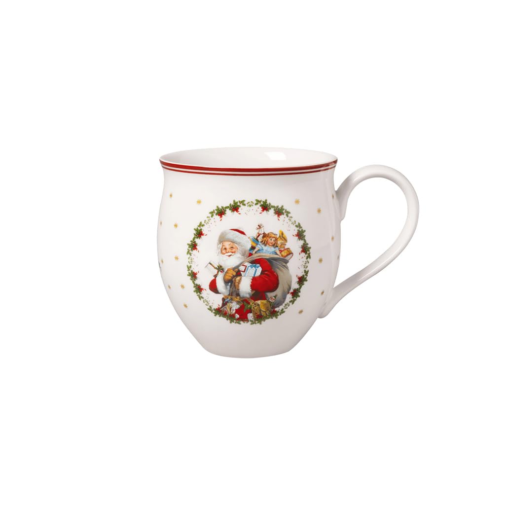 Villeroy & Boch - Toy's Delight Mug with Santa and Angel, Premium Porcelain, Porcelain Mug, 360 ml