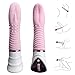 Tongue Vibrator Clitoris Stimulation -Feelingirl G-Spot 10 Vibration Modes Soft Dildo Vibrators USB Rechargeable, Adult Sex Toys for Couples & Women (Pink)