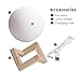 Moon Light - 3D Printing Moon - Stepless Dimmable - Moon Lamp Shade - Warm and White Touch Control Brightness with USB Charging - Moon Decor - Lunar Night Light (Color Warm)