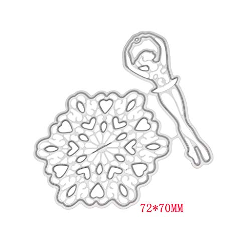 Shoresu Cutting Die,Metal Cutting Dies Cutting Stencil DIY Scrapbooking Embossing Paper Cards Home Decor - Ballet Girl