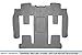 MAXLINER 2nd Row Gray Floor Mat Set Compatible with 2009-2017 Chevy Traverse/2008-2017 Buick Enclave/07-2010 Saturn Outlook/2007-2016 GMC Acadia/2017 GMC Acadia Lmtd (Old Body)(2nd Row Bucket Seats)