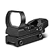 Beileshi Reflex Sight Red/Green Dot Sightmark Tactical 4 Reticle Holographic Picatinny Rail Reflex Optic - Hunting Paintball Tool for Shotgun Rifle Pistol Scope with Locking Screw & Battery