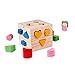 Shape Sorter Toy with 15 Holes My First Wooden Toys Shapes and Colors Matching and Sorting for Toddlers - Learning and Educational Toys for Kids