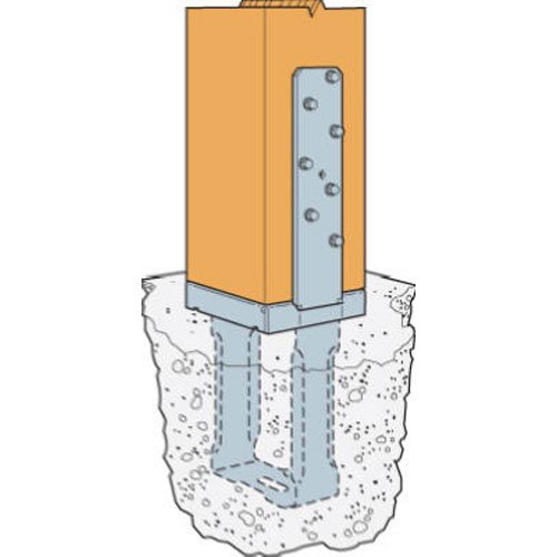 Simpson Strong Tie CBSQ66-SDS2 1 1 1 6-Inch by 6-Inch Column Base with SDS Screws