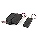 uxcell 5 Pcs Battery Box Holder w Cap On/Off Switch 2x1.5V AA Batteries