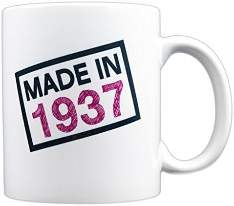 EverMug Made in 1937 - 80th Birthday Gift Mug - 11 oz. White Coffee Mug