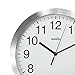 Hippih 10 Inch Silent Non-ticking Wall Clock- Metal Frame Glass Cover,B