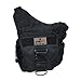 Klau Outdoor Sport Military Women and Men's Multi-functional Tactical Messenger Shoulder Bag with Patch for Hunting Hiking Camping Cycling Black