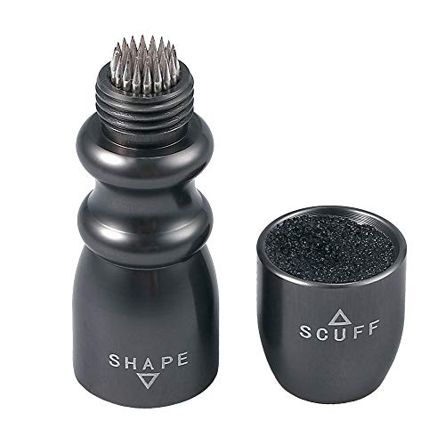 Tanice 3 in 1 Snooker Pool Cue Tip Tool Billiard Cue Accessories Shaper/Scuffer/Aerator (Gray)
