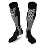 Compression SocksCompression Socks for Men & Women,20-30 mmhg for Flight, Maternity, Athletics, Travel, Nurses - Medical Care Grade, Boost Stamina, Circulation & Recovery, Black