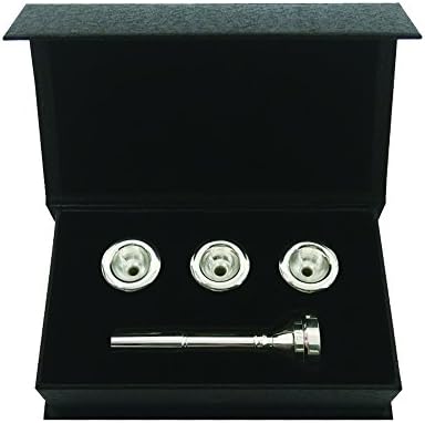 JYFY Silver Brass Trumpet Mouthpiece Set Convertible 1 1/2C 3C 5C 7C Instrument Accessory