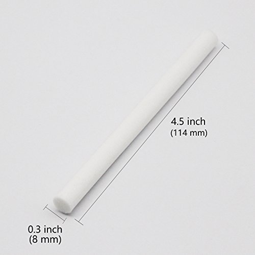 10PCS Humidifiers Filters Sponges Filter - Azmall 8mm114mm Spare Cotton Swab Wick Sticks Can Be Cut for USB Air Humidifier Aromatherapy Essential Oil Diffuser