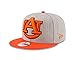 New Era NCAA Auburn Tigers Men's Heather Grand Snap 9FIFTY Snapback Cap, Gray, One Size