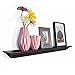 WELLAND 36 Inch Espresso Solid Pine Wood Floating Shelves Wall Mounted,Corona Crown Molding Floating Wall Picture Ledge Shelf ,Finished.