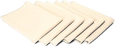 TableLinensforLess Cloth Napkin-Table Ready (6, Cream)