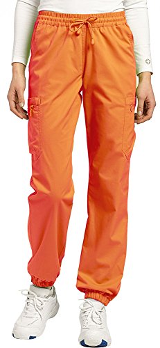 White Cross Allure Tapered Leg Drawstring Scrub Pant(Tangelo, M)