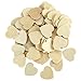 Artlicious - 125 Unfinished Wooden Heart Cutouts - 1.5 inch Plywood Cutouts