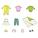 Kwik Sew K3834 Doll Clothes Sewing Pattern, Size Fits 16-Inch Baby Dolls