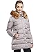 WenVen Women's Winter Thicken Puffer Coat With Fur Trim Removable Hood