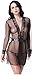 QinMi Lover Women Kimono Sleepwear Short Robe Intimate Night Dressing Robe w/Satin Ribbon Belt