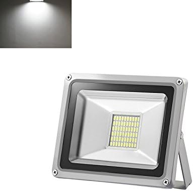 30W LED Outdoor Floodlight, Energy Saving Security Lights, Garden Low Voltage Lighting, Daylight White(6000-6500K), Waterproof IP65, DC 12V