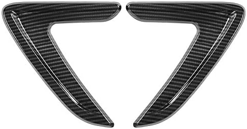 1 Pair Side Air Vent Cover Trim Fender Sticker for F30 (Carbon Fiber Style)
