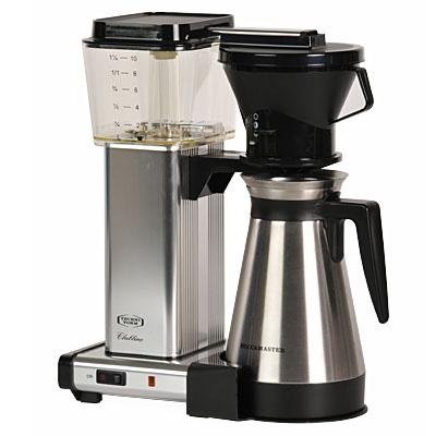 Click Here to See More Images Moccamaster KBT741 Manual-Adjust Drip-Stop 40oz Coffee Maker - Polished Silver, Thermal Carafe