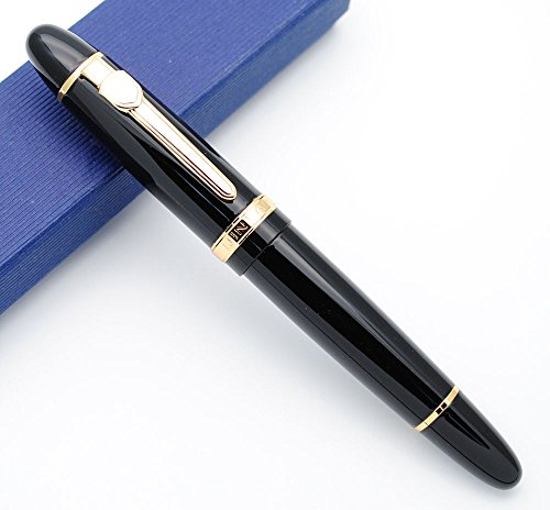 JINHAO 159 Fountain Pen M Nib Brand New (Black with Golden Clip)