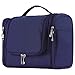 Buruis Large Capacity Toiletry Bag for Women and Men, Hanging Toiletry Organizer Cosmetics Makeup Bag, Water-resistant Dopp Kit Shaving Bags for Full Sized Toiletries, Travel Essentials (Blue)