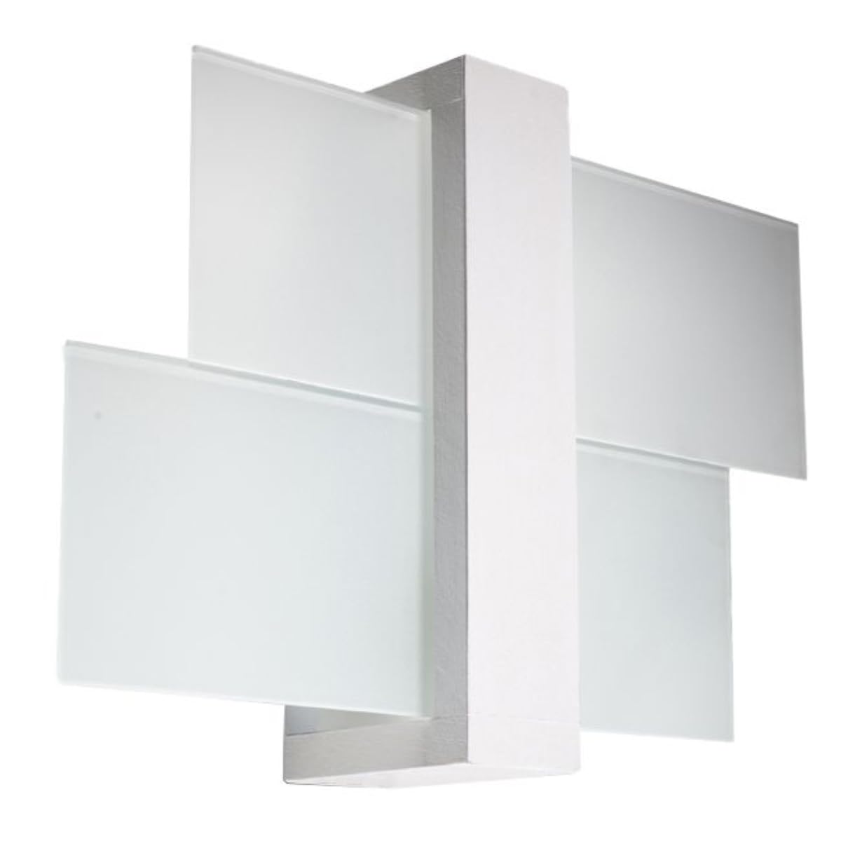 Wall lamp LED FENIKS SL.0079 SOLLUX Modern Lighting Sconce White E27 1-Light Glass Wood for The Kitchen and The Bedroom