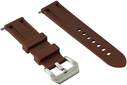 RUBBER STRAP BROWN 24 MM PANERAI, IWATCH, MVMT