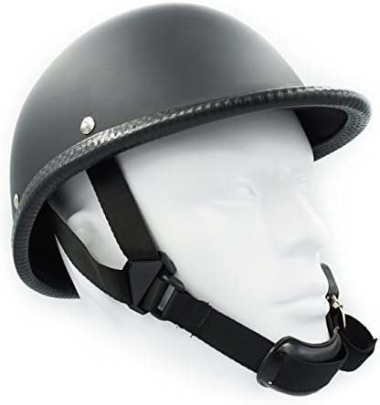 Hot Rides Classic Chopper Biker Motorcycle Helmet Novelty For Cruiser Harley Scooter ATV Hawk Flat Black (X-Large)