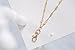 Christina Geometric Women's Fashion Lanyard Necklace with Swivel Clasp (Gold)