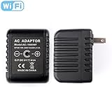RecorderGear AC50W HD 1080P WiFi IP Hidden Camera AC Adapter / Motion Activated / Live Stream iOS-Android App / Email Alerts / Covert Security Spy Nanny Cam